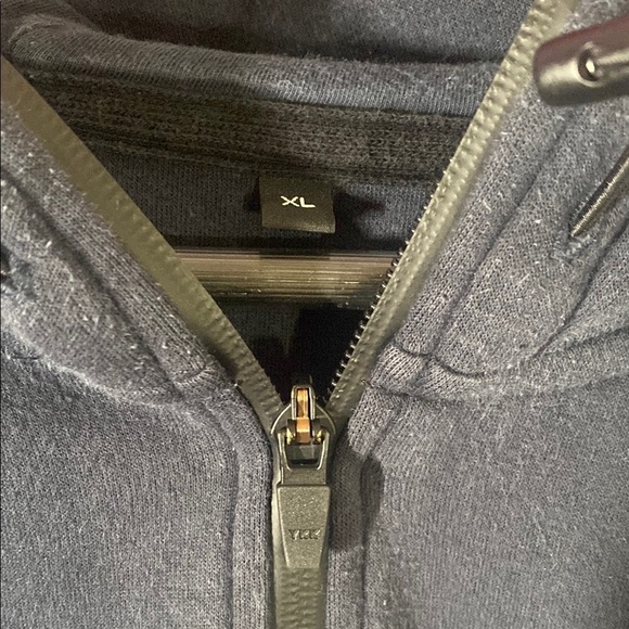 YKK Casual Hoodie Navy Blue XL - Picture 3 of 7
